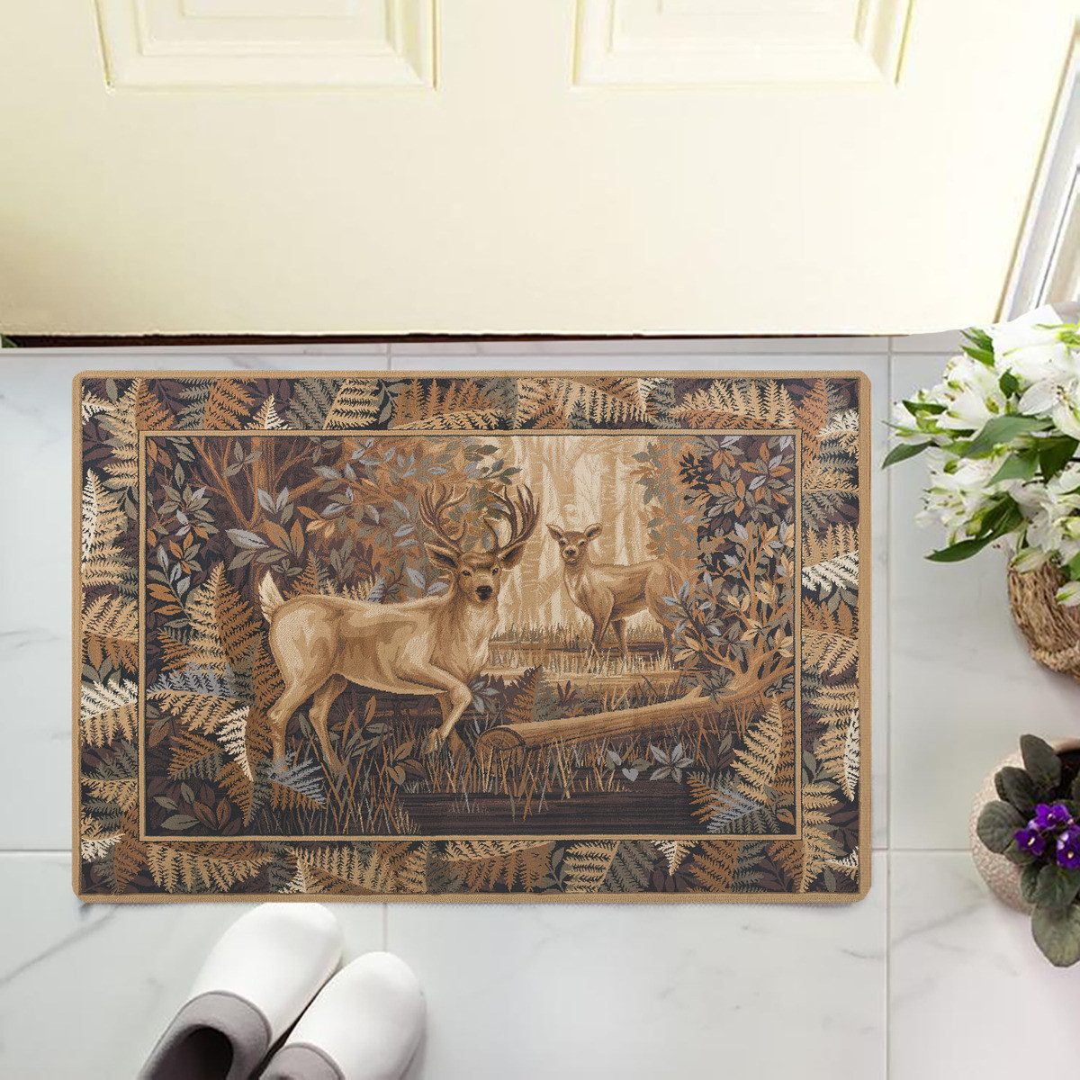 Hunting Outdoor Rug - Alfombra de franela Royal Vintige con