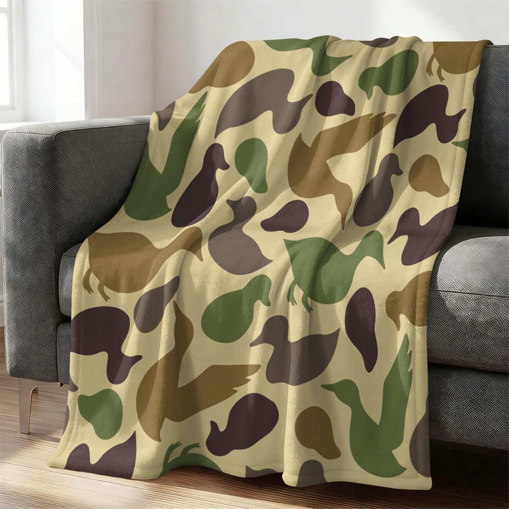Hunting Outdoor Rug - Manta de Franela con Estampado de
