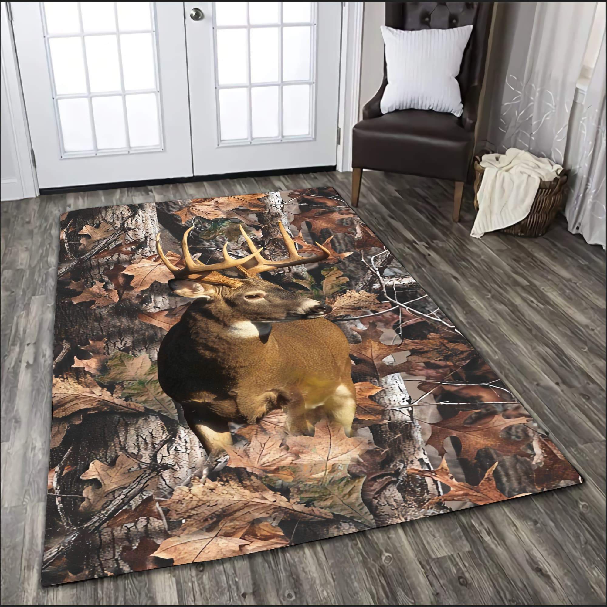 Hunting Outdoor Rug - Alfombra de área con diseño de