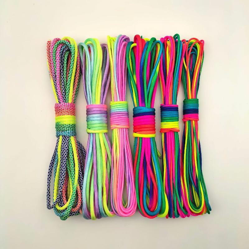 Paracord Survival Bracelet - Cuerda de Paracaídas Arcoíris de 2mm/3mm/4mm,