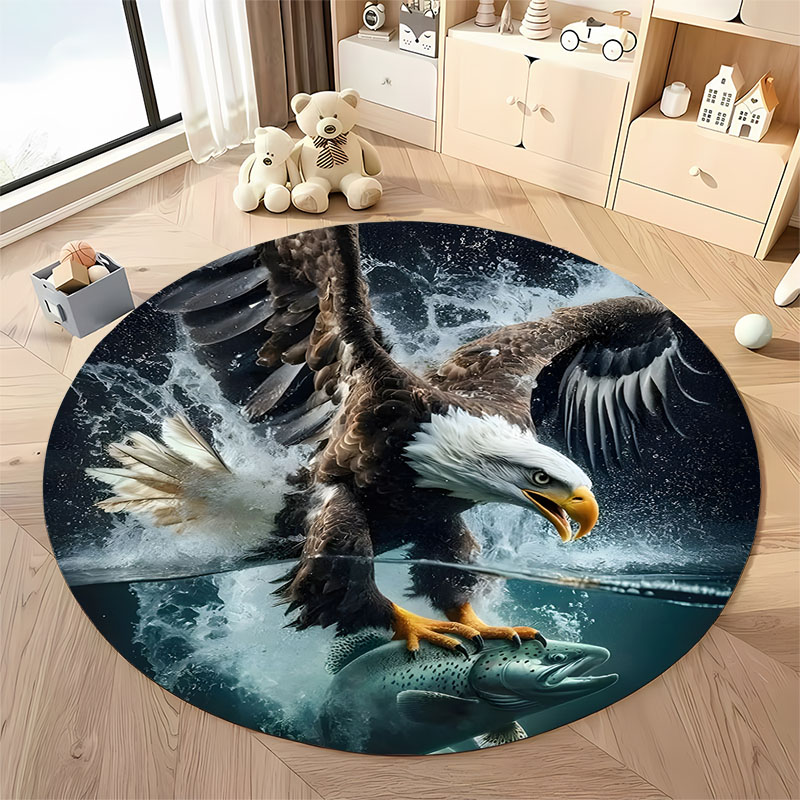 Hunting Outdoor Rug - ¡Envío gratis! Alfombra redonda con escena