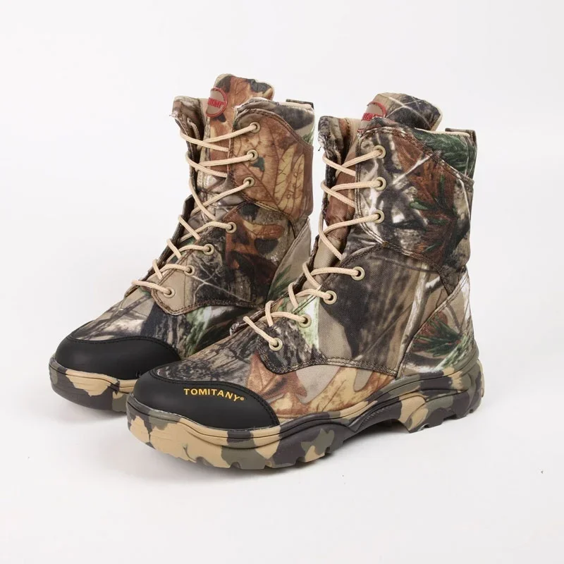 Hunting Outdoor Boots - Botas de camuflaje del desierto para