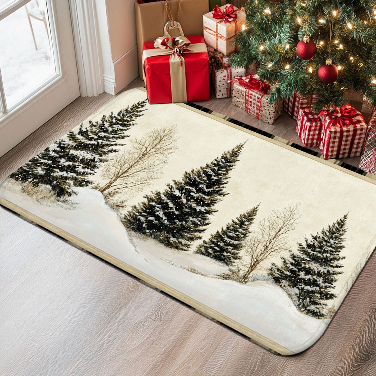 Hunting Outdoor Rug - Alfombra Lavable Antideslizante con Diseño de
