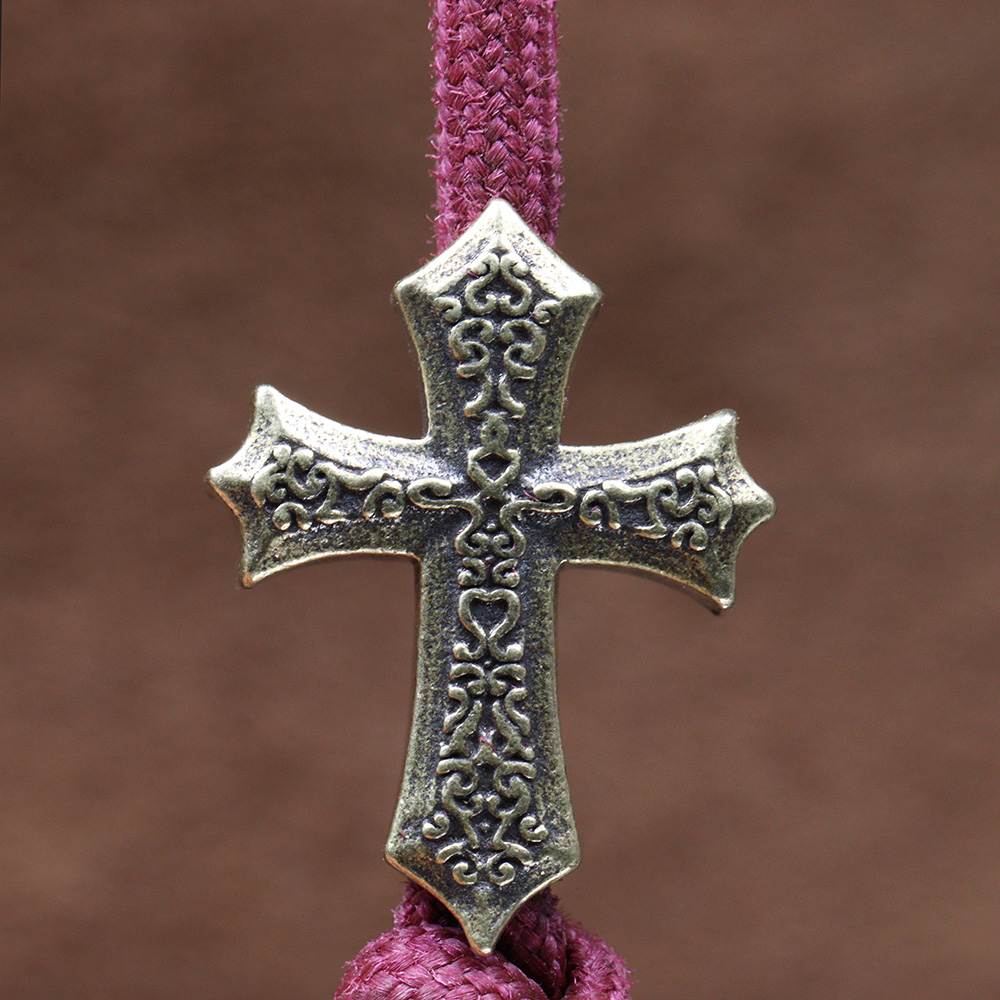 Cuentas de latón con cruz de l - Paracord Survival Bracelet reseña y precio