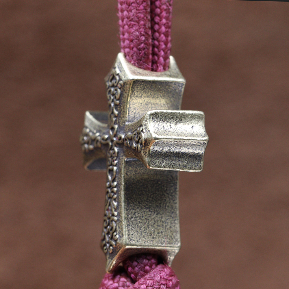 Cuentas de latón con cruz de l - Paracord Survival Bracelet reseña y precio