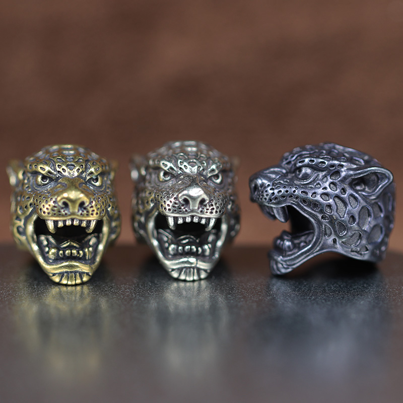 Escultura de cabeza de leopard - Paracord Survival Bracelet reseña y precio
