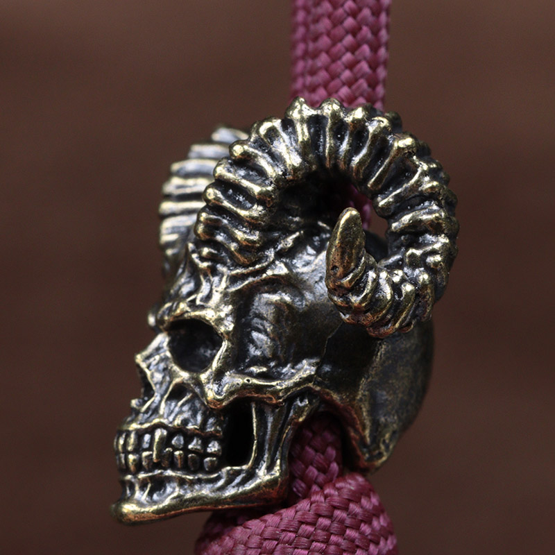 Cuerno de cabra, cabeza de cal - Paracord Survival Bracelet reseña y precio