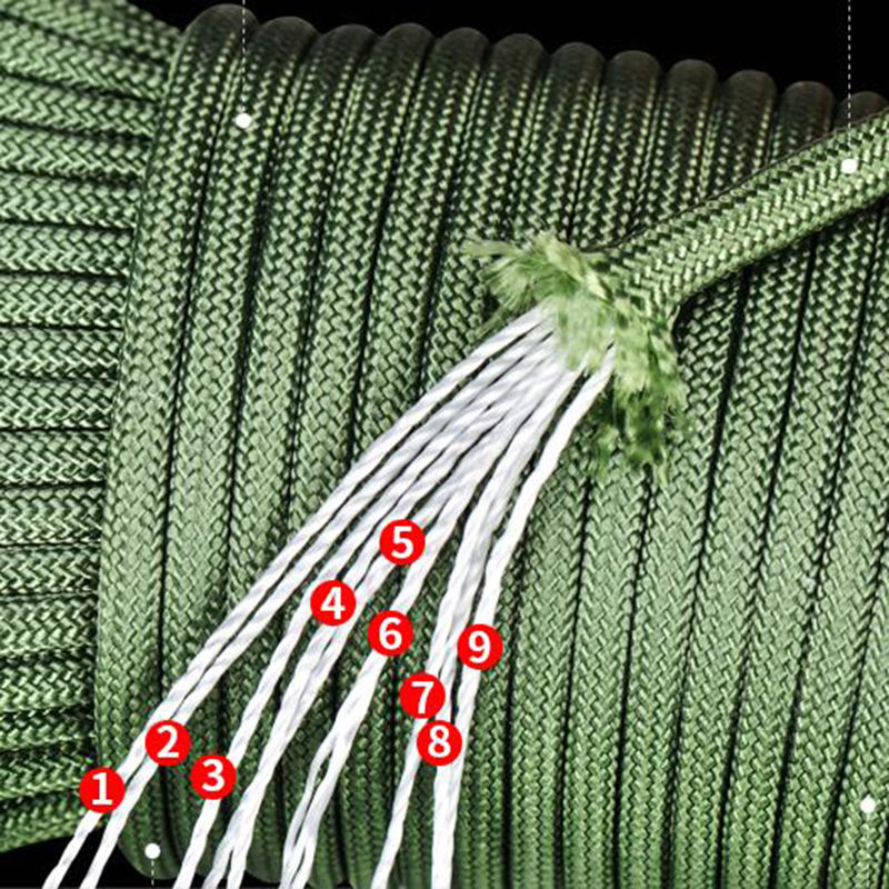 550 Paracord militar 9 hebras  - Paracord Survival Bracelet reseña y precio