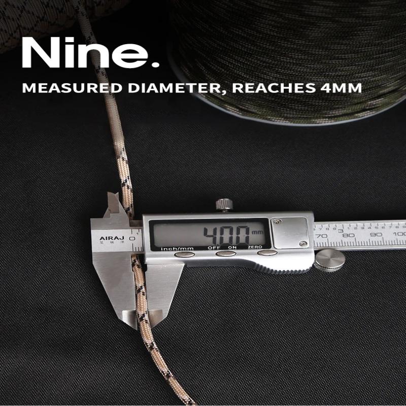 550 Paracord militar 9 hebras  - Paracord Survival Bracelet reseña y precio