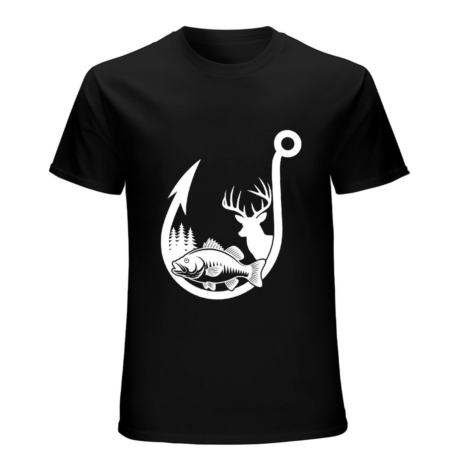 Camiseta de manga corta con ci - Hunting Quotes reseña y precio