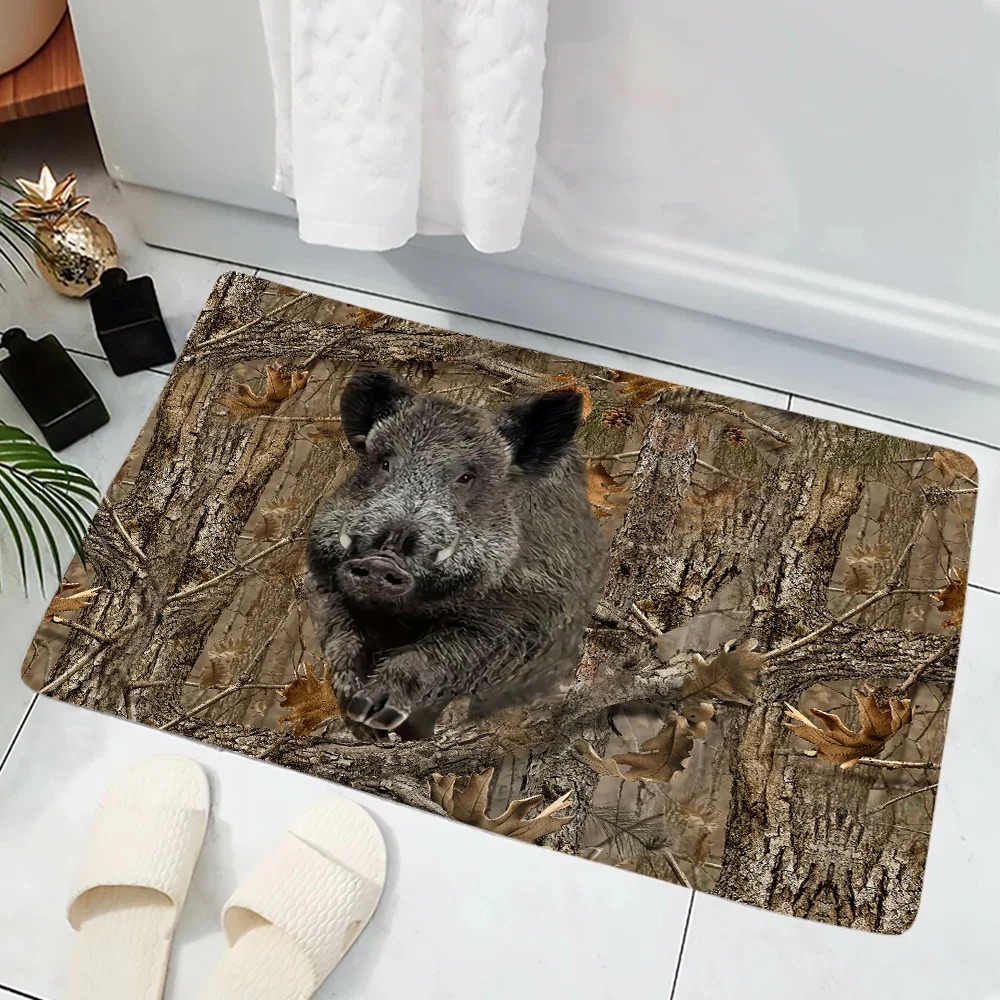Alfombra antideslizante con es - Hunting Outdoor Rug reseña y precio