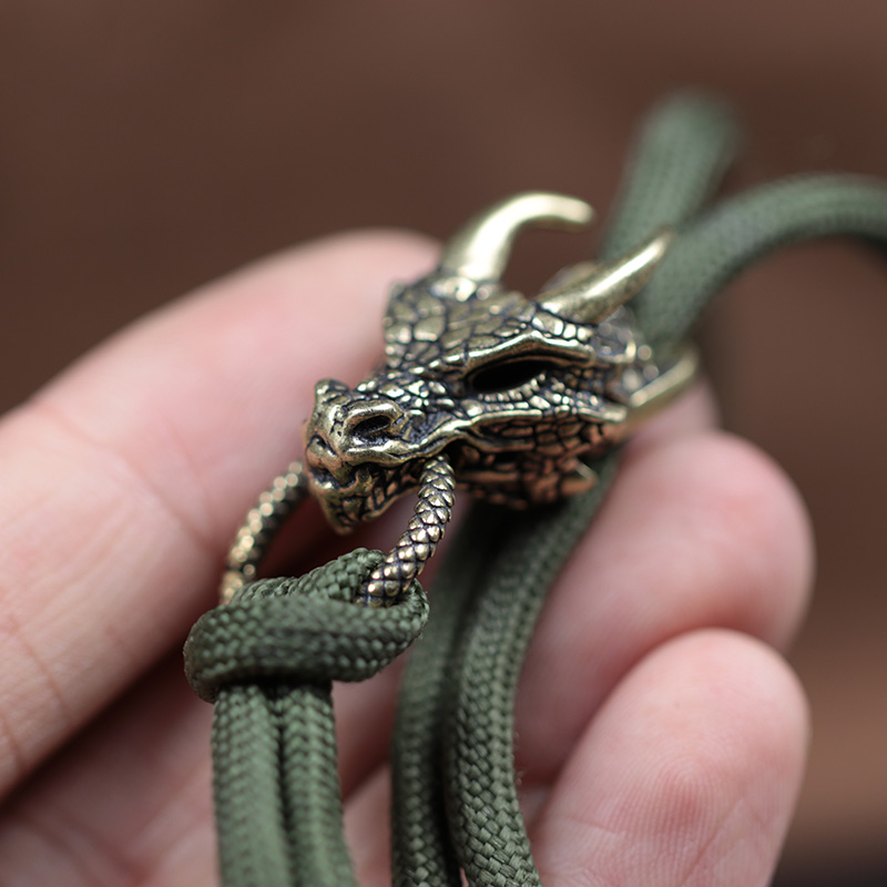 Hebilla de latón con cabeza de - Paracord Survival Bracelet reseña y precio