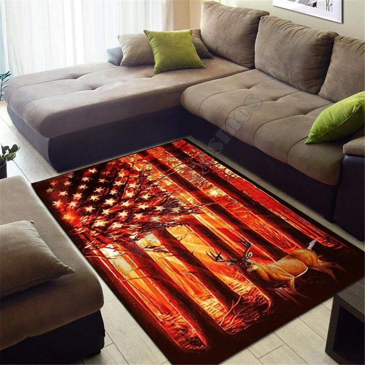 Alfombra con diseño de caza de - Hunting Outdoor Rug reseña y precio