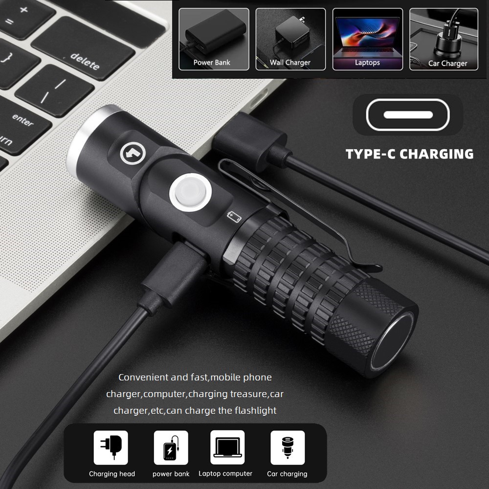 Linterna LED Magnética P8 90 ° - Headlamp Tactical Bright reseña y precio