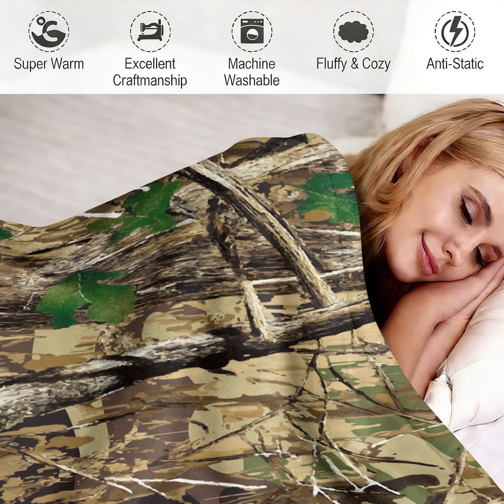 Manta de Franela con Camuflaje - Hunting Outdoor Rug reseña y precio